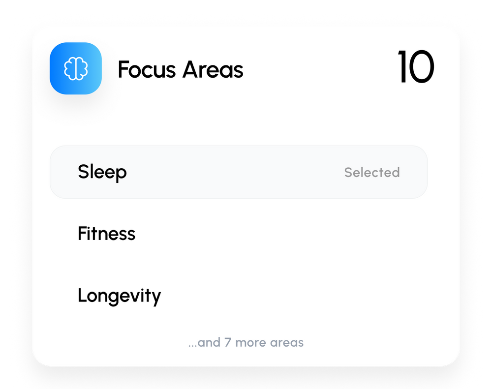 10 Focus Areas